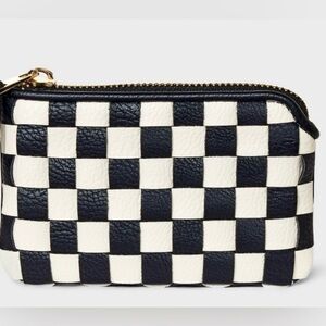 Universal Thread Black and White Checkered Card Wallet